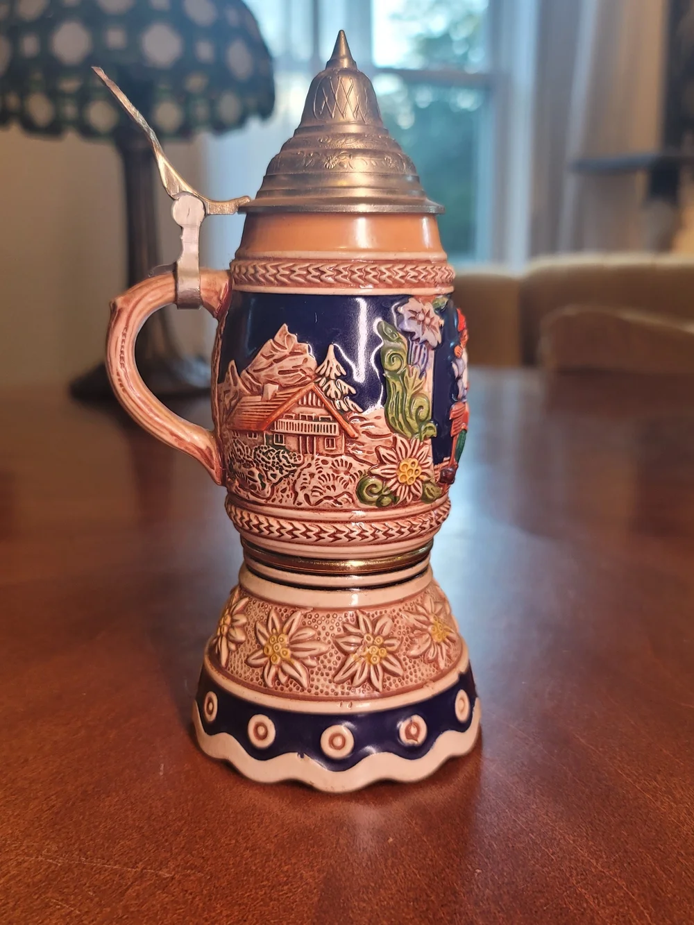 German‎ Decorative Beer Stein Music Box